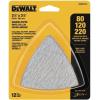 imageDEWALT Hook ampamp Loop Triangle Sandpaper Assorted  12 PK DWASPTRI3