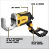 imageDEWALT IMPACT CONNECT PVCPEX Cutter with Brace Bracket DWAPVCIRPVCPEX Cutter