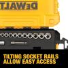 imageDEWALT Impact Socket Set with Ratchet MetricSAE 12quot Drive 23Piece Set with Case DWMT74739 Socket set  34pc