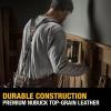 imageDEWALT Leather Tool Belt Suspenders Y Back Design Adjustable Heavy Duty Construction DWST550116