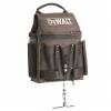 imageDEWALT Leather Tool Pouch for Electricians 8 Pockets Hammer Loops and Tape Chain DWST550114