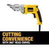 imageDEWALT Metal Shear Swivel Head 18GA DW890  Yellow