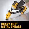 imageDEWALT Metal ShearCutter Drill Attachment Impact Ready 360 Degree Pivoting Head Cuts 18GA Material DWASHRIRYellow BlackShears Attachment
