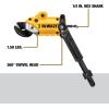 imageDEWALT Metal ShearCutter Drill Attachment Impact Ready 360 Degree Pivoting Head Cuts 18GA Material DWASHRIRYellow BlackShears Attachment