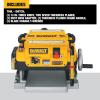 imageDEWALT Planer Thickness Planer 13Inch 3 Knife for Larger Cuts Two Speed 20000 RPM Motor Corded DW7352Speed Planer 13