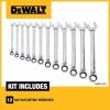 imageDEWALT Ratcheting Wrench Set MM 12Piece DWMT19230Standard  12 piece