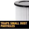 imageDEWALT Replacement HEPA Filter for DC500 DC5001H white  black