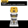 imageDEWALT Router Fixed Base 114 HP 77Amp Variable Speed Trigger Corded DWP611