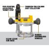 imageDEWALT Router Fixed and Plunge Base Kit Soft Start 12Amp 24000 RPM Variable Speed Trigger Corded DW618PKB