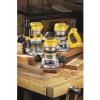 imageDEWALT Router Fixed and Plunge Base Kit Soft Start 12Amp 24000 RPM Variable Speed Trigger Corded DW618PKB