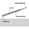 imageDEWALT SDS Hammer Bit Rock Carbide 118Inch x 8Inch x 10Inch DW5468118 x 16 x 18