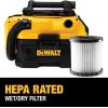 imageDEWALT Shop Vacuum Wet and Dry Cordless and Corded Wet Dry Vacuum Cleaner Shop Vac 20V MAX Portable Shopvac Tool Only DCV581HWetDry Vac Only