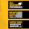 imageDEWALT Ultra Tough Duct Tape 188 in x 30 yd Heavy Duty Ultra Strong Aggressive Adhesive AllWeather 12 Rolls Black188 in x 30 yd