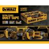 imageDEWALT Ultra Tough Duct Tape 188 in x 30 yd Heavy Duty Ultra Strong Aggressive Adhesive AllWeather 12 Rolls BlackSingle Roll 188 in x 30 yd