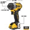 imageDEWALT XTREME 12V MAX Cordless Screwdriver 14Inch 2Ah Batteries DCF601F2