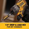 imageDEWALT XTREME 12V MAX Cordless Screwdriver 14Inch 2Ah Batteries DCF601F2