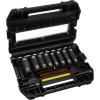 imageDeWalt Impact Socket Set 12 Drive 10 Piece 14quot to 12quot Impact Socket Adapter Set DW22812One Size