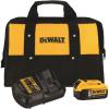 imageDEWALT 20V MAX 5 Ah Lithium Ion Battery and Charger Kit with Bag DCB205CK