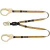 Twin  External Absorber  with Steel Snap Hooks on D-Ring End and Steel Rebar Hook on Anchor End
