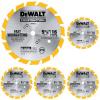 imageDEWALT Circular Saw Blade 5 38 Inch 16 Tooth Wood Cutting DW9055One Size Pack of 5