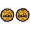 imageDEWALT Circular Saw Blade 6 12 Inch 40 Tooth Framing DWA161240One Size Pack of 2