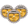 imageDEWALT Circular Saw Blade 7 14 Inch 24 Tooth Framing 3 Pack DWAFV37243