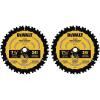 imageDEWALT Circular Saw Blade 7 14 Inch 24 Tooth Wood Cutting DWA171424One Size Pack of 2
