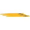 imageDEWALT DW48022 6Inch 6 TPI Taper Back BiMetal Reciprocating Saw Blade 2Pack  YellowOne Size Pack of 3