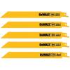 imageDEWALT DW4809B 8Inch 14 TPI Straight Back HeavyGauge BiMetal Reciprocating Saw Blade 100PackSingle
