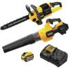 imageDEWALT FLEXVOLT 60V MAX Blower 125 MPH 600 CFM DCBL772X1w Chainsaw