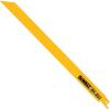 imageDEWALT Reciprocating Saw Blades MetalWoodcutting 5Piece Set DW4857 Yellow12 14 TPI  5pack