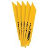 imageDEWALT Reciprocating Saw Blades Straight Back BiMetal 6Inch 24 TPI 5Pack DW4813