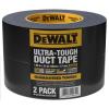 imageDEWALT Ultra Tough Duct Tape 188 in x 30 yd Heavy Duty Ultra Strong Aggressive Adhesive AllWeather 12 Rolls Black30Yard Roll