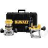 imageDeWalt DW618PK 214 HP EVS Fixed BasePlunge Router Combo Kit with Soft Start