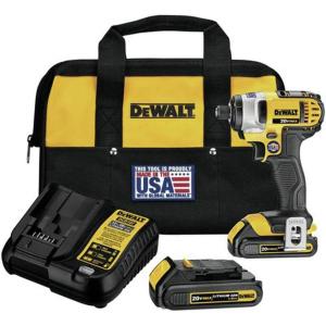 imageDEWALT  DEWDCF885C2 20V MAX Cordless Drill Impact Driver Kit 14Inch DCF885C2 yellowblack