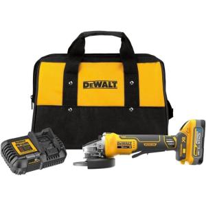 imageDEWALT 20V MAX Angle Grinder Tool Cordless 412 inch POWERSTACK Battery and Charger Included DCG413H1Kit with POWERSTACK Battery