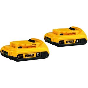 imageDEWALT 20V MAX Battery Compact 20Ah Double Pack DCB2032Battery