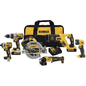 imageDEWALT 20V MAX Cordless Drill Combo Kit 6Tool DCK695P2