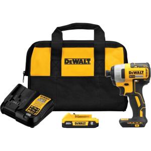 imageDEWALT 20V MAX Impact Driver 14 Inch Battery and Charger Included DCF787D1