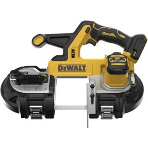 imageDEWALT 20V MAX XR Bandsaw Brushless Motor Portable and Cordless 338 Inch Cut Capacity 5Ah Battery and Charger Included DCS378P1Bare Tool Only