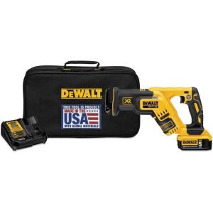 imageDEWALT 20V MAX XR Compact Reciprocating Saw 50Amp Hour Cordless DCS367P1