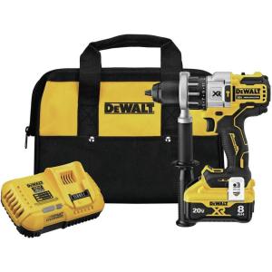 imageDEWALT 20V MAX XR Hammer DrillDriver Combination Kit with Power Detect Tool Technology 12 Inch Battery and Charger Included DCD998W1