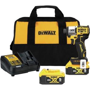 imageDEWALT 20V MAX XR Impact Driver Kit Brushless 3Speed 14Inch 40Ah DCF887M2 Black20V MAX Impact Driver Kit