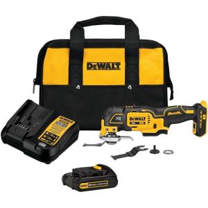 imageDEWALT 20V MAX XR Oscillating Tool Kit 3 Speed With Blades Battery and Charger Included DCS356C1