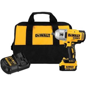 imageDEWALT 20V Max XR Impact Wrench Kit Brushless High Torque Detent Pin Anvil 12Inch Cordless DCF899M1