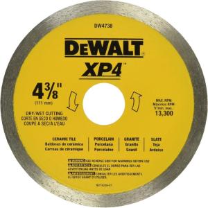 imageDEWALT 438Inch Tile Blade WetDry DW4738