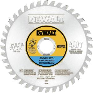 imageDEWALT Circular Saw Blade 5 12 Inch 30 Tooth Stainless Steel Metal Cutting DWA7771