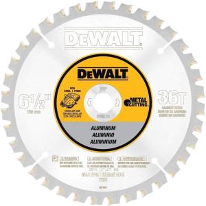 imageDEWALT Circular Saw Blade 6 12 Inch 36 Tooth Aluminum Cutting DW9152