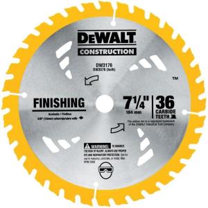 imageDEWALT Circular Saw Blade 7 14 Inch 36 Tooth Thin Kerf Finishing DW3176Old Model