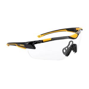 imageDEWALT DPG110 Chisel Unisex TrimFit Half Frame Protective Eyewear Black Frame Smoke LensBlack  Clear